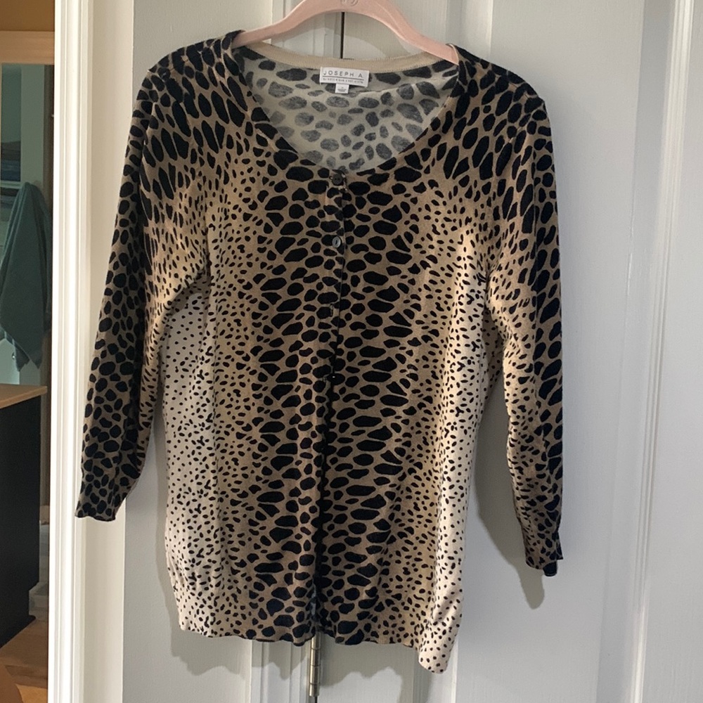 Joseph  A leopard cardi